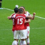 Celebration with Chamberlain and Walcott